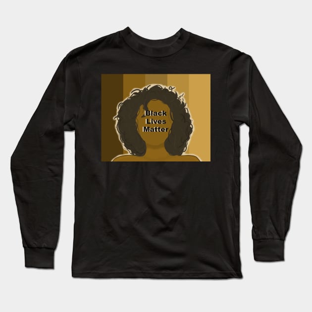 Black Lives Matter Long Sleeve T-Shirt by tesiamarieart